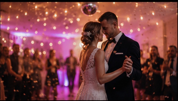 Stimmungsvolle Hochzeit auf der Tanzfläche